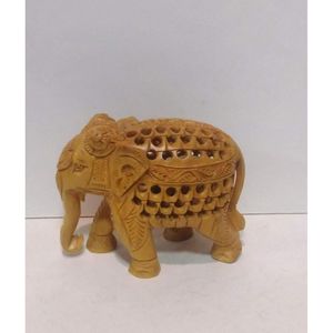 Elefante Artesanal Antiguo de Gran Tamaño, Pieza Decorativa Tradicional, Perfecta para Decoración Cultural de la India - Product Image 1
