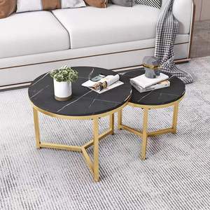 Mesas de <span class=keywords><strong>centro</strong></span> de Metal de lujo para sala de estar, mueble móvil de tamaño pequeño, causal, pequeño CBM, pequeño espacio - Product Image 4