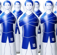 Mannequin de gardien de but gonflable en PVC OEM, rempli d'eau, avec cadre robuste pour mur de défense en coup franc, entraînement de football