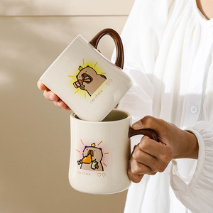 Kapibara <b>Ceramic</b> Mug Cartoon Design With Handle Perfect For Gift - Product Image 3