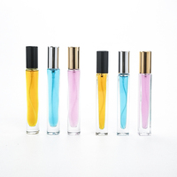 10ml petit atomiseur Unique flacon en verre transparent flacon vide de parfum rechargeable avec pulvérisateur en aluminium