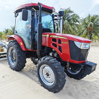 Tracteur agricole compact multifonction 4WD avec moteur Yangdong 80HP à engrenages haute productivité