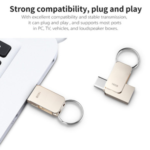 <span class=keywords><strong>Clé</strong></span> <span class=keywords><strong>USB</strong></span> 2.0 OTG Type C Mini <span class=keywords><strong>Porte</strong></span>-clés Personnalisable avec Logo Laser Gratuit - Stock Métal Chiffré - Product Image 4