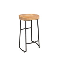 Table de Bar et chaise en bois massif de luxe Nordic Light Combinaison Design simple pour thé au lait ou café Tabourets de bar à pieds hauts