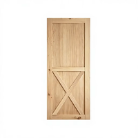 Porte coulissante en pin massif sablé, style nordique, pour la division d'espace intérieur