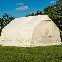 Grande Tente de Camping Familiale 10 Personnes à Ouverture Rapide, Épaisse, Résistante à l'Eau en Polyester 600D, Tente Cabine Gonflable Quatre Saisons pour l'Extérieur