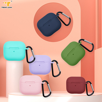 Porte-clés compatible avec Airpods Pro 3, étui en silicone antichoc et étanche, housse pour écouteurs sans fil, étui de protection pour casque sans fil