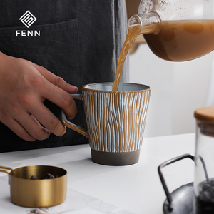 แก้วกาแฟสโตนแวร์ขนาดใหญ่<span class=keywords><strong>11</strong></span>ออนซ์,แก้วเคลือบเงาเซรามิกขนาดใหญ่พร้อมก้นนูนเหมาะสำหรับลาเต้ชาใช้กับเครื่องล้างจานได้ - Product Image 5