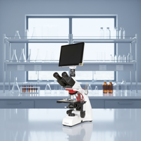 Achetez un microscope Phenix en ligne, microscope numérique électronique trinoculaire dentaire biologique, série BMC300 pour laboratoire