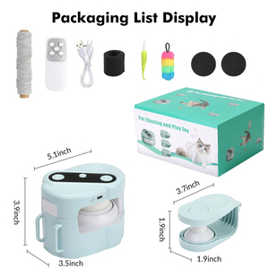 ZMaker Kedi Koşu Oyuncağı, İç Mekan Elektrikli Akıllı Düğümlü Kedi Oyuncağı, Kuş Sesi Simüle Edilmiş Avlanma Kedi Oyuncağı - Product Image 6