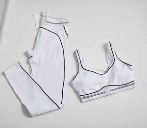 Ensemble <span class=keywords><strong>de</strong></span> yoga sans couture pour femme, tenue <span class=keywords><strong>de</strong></span> <span class=keywords><strong>sport</strong></span> 2 pièces, soutien-gorge <span class=keywords><strong>de</strong></span> <span class=keywords><strong>sport</strong></span> et leggings, vêtements <span class=keywords><strong>de</strong></span> <span class=keywords><strong>sport</strong></span> personnalisables avec logo - Product Image 1