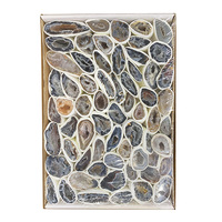 En gros haute qualité naturel cristal brut grappe améthyste grappe mixte cristal cluster boîte-cadeau