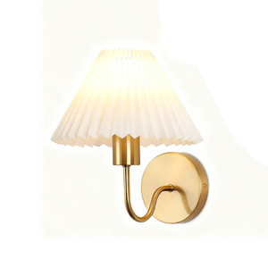 Lampes murales traditionnelles, corps en cuivre, abat-jour blanc, E26 LED, commande par interrupteur, montage mural pour chambre à coucher, salon, cuisine - Product Image 5