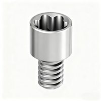 Capuchon en titane pour laboratoire dentaire NC RC pour connexion BLX, accessoire de vis de couverture usiné CNC or violet