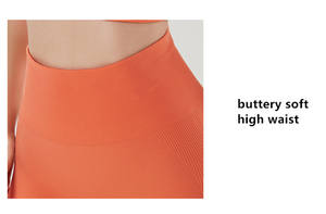 Yüksek bel dikişsiz ezme popo Buttery yumuşak Yoga pantolon Legging kadınlar için 2023 Yoga dikişsiz tayt - Product Image 4