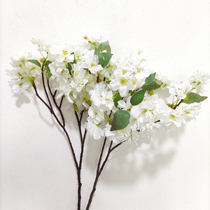 ดอกไม้เชอร์รี่ผ้าไหมเกรด Top ดอกไม้ประดิษฐ์ตกแต่งงานแต่งงาน Faux ดอกไม้เชอร์รี่<span class=keywords><strong>สาขา</strong></span>ดอกไม้ประดิษฐ์ - Product Image 2