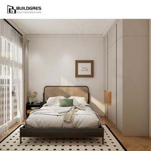 خزانة ملابس بيضاء مع أبواب منزلقة بمرايا ، طراز حديث لخزانة ملابس غرفة النوم - Product Image 5