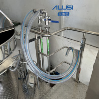 Mélangeur 3000l Réservoir de mélange à double enveloppe Shampooing Savon liquide Sauce Confiture Ketchup Réservoirs de mélange à double enveloppe chauffés industriels