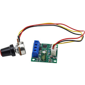 Contrôleur de vitesse de moteur DC 1.8V 3.7V 5V 6V 9V 12V, carte de contrôle PWM 2A avec fusible - Product Image 1