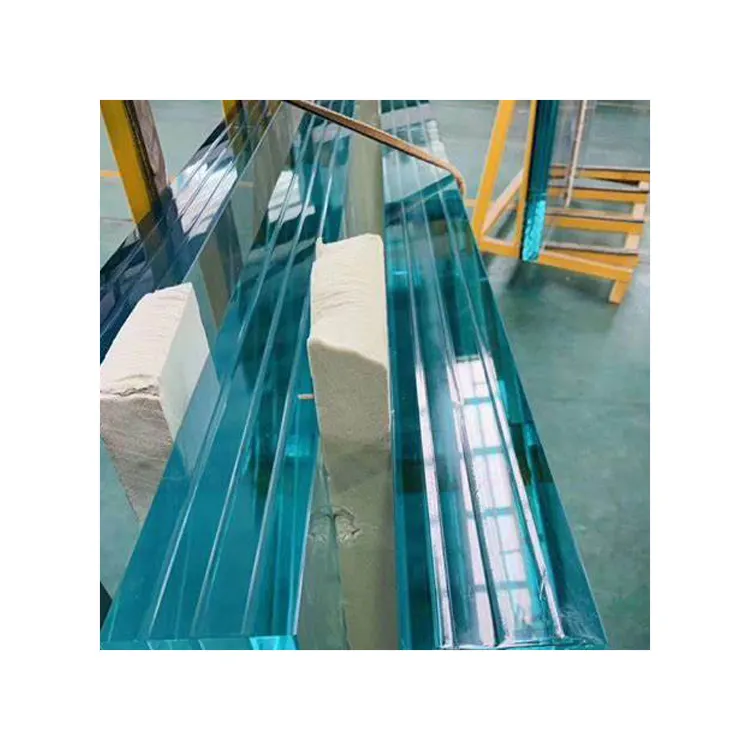 Balaustrada de vidro laminado temperado de alta qualidade 12mm, preço de fábrica de vidro laminado temperado para telhado de vidro de segurança