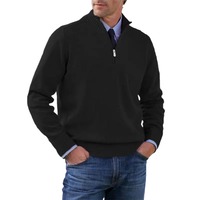 Nouvelle Arrivée Pull Homme Chaud, Respirant et Tendance en Molleton Lourd à Col Semi-Zippé Coupe Droite Personnalisable