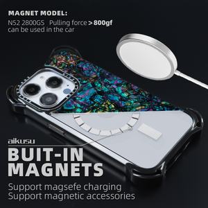 Protection contre les chutes de 7,5 m, nacre pour iPhone 15Pro, personnalisation de la coque, coque de téléphone magnétique en TPU pour iPhone 16 15 14 13 - Product Image 3