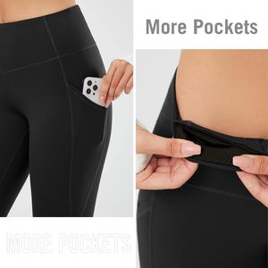 Leggings Termici <span class=keywords><strong>Foderati</strong></span> in <span class=keywords><strong>Pile</strong></span> Baleaf per Donna, Pantaloni Yoga Invernali a Vita Alta con Tasche e Controllo Pancia - Product Image 5