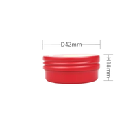 Pot cosmétique en aluminium de 15 ml avec logo personnalisé, bouchon à vis, impression offset, outils de maquillage pour soins de la peau, portable, léger, crème pour le visage