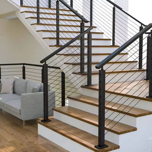 Offre Spéciale : Système de Garde-Corps en Câble d'Acier Inoxydable à Montage Latéral, Personnalisé en Usine, <span class=keywords><strong>pour</strong></span> Terrasses Extérieures, Balcons, Porches et Escaliers, Résistant à <span class=keywords><strong>la</strong></span> Rouille - Product Image 1