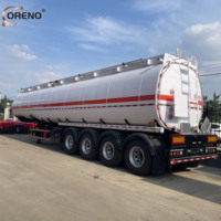 Semi-remorque citerne robuste en acier au carbone de 50 tonnes pour l'exploitation minière, avec frein WABCO et pneu Triangle, pour l'Amérique du Sud