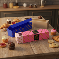 Bon prix fournisseur carton papier rangée tiroir style lune macaron gâteau boîte d'emballage cadeau pour gâteau