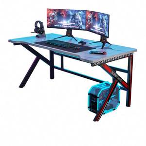 Escritorio <span class=keywords><strong>Gamer</strong></span> en Forma de K de Alta Tecnología para Dormitorio, Mesa de Computadora para Estudio y Juegos, para Oficina en Casa - Product Image 1