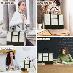 Contoh gratis tas tangan Laptop wanita Clutch Tote ringan berlapis dompet bahu untuk perjalanan - Product Image 6