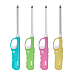 Encendedor de velas de cocina, estufa de Gas butano ABS de Metal, encendedores piloto para chimenea, herramienta de barbacoa multiusos recargable para exteriores - Product Image 3