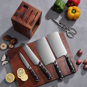Ensemble <span class=keywords><strong>de</strong></span> couteaux <span class=keywords><strong>de</strong></span> cuisine à motif laser damas <span class=keywords><strong>en</strong></span> acier inoxydable 6 pièces <span class=keywords><strong>de</strong></span> haute qualité avec manche <span class=keywords><strong>en</strong></span> <span class=keywords><strong>bois</strong></span> et support <span class=keywords><strong>en</strong></span> <span class=keywords><strong>bois</strong></span> - Product Image 2