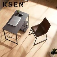Bureau de travail compact moderne Xiamen Ksen avec solution de rangement pratique, doté d'étagères de rangement pour l'étude et le travail de bureau