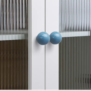 Single-Hole Pull Handle 128mm Modern Colorful <b>Ceramic</b> <b>Knob</b> Hand Grip for Kitchen Cabinets Dressers <b>Drawers</b> Easy Installation - Product Image 1