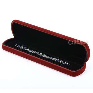 Wholesale Custom Romantic Vintage Dark Red Velvet <b>Jewelry</b> Box with Customized Logo - Product Image 2