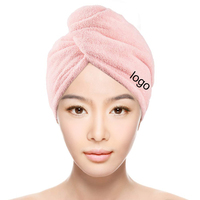 Serviettes à Cheveux en Microfibre Personnalisées avec Logo, Turban Torsadé en Microfibre à Séchage Rapide pour Cheveux
