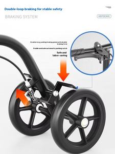 सर्जरी में चोट लगने के कारण पैर के टखने की चोट के लिए दोहरे ब्रेकिंग सिस्टम के साथ रोलर और रोलेटर - Product Image 4