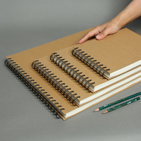 Kraft Cover Zeichnung Notizbuch Skizzenbuch Blank Plain Sketch Bücher Dickes Papier Benutzer definierte Größe