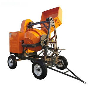 Mélangeur concret diesel portatif de 500L pour la petite trémie de construction avec la pompe de décharge manuelle pour soulever le mélange de ciment - Product Image 2