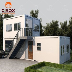 Cbox Modern Durable Residence Prefab Flat Pack Office Modular Commercial Street Units <b>Bar</b> Cafe Mobile Container House - Product Image 1