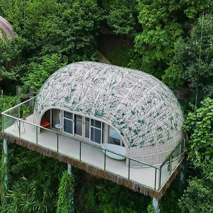 Carpa de Resort Personalizada con Estructura de Acero, Tela Oxford, Carcasa Rígida, Una Habitación, Cuatro Estaciones, con Balcón de Vidrio - Product Image 1