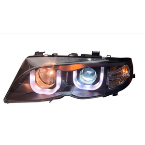 Para <span class=keywords><strong>BMW</strong></span> Serie 3 <span class=keywords><strong>E46</strong></span> lente <span class=keywords><strong>de</strong></span> luz <span class=keywords><strong>de</strong></span> cabeza 2001 2004 piezas <span class=keywords><strong>de</strong></span> automóviles <span class=keywords><strong>E46</strong></span> actualización luces delanteras <span class=keywords><strong>faros</strong></span> <span class=keywords><strong>Angel</strong></span> Eyes faro - Product Image 3