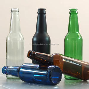 Botella de <span class=keywords><strong>Cerveza</strong></span> de Vidrio Vacía Reciclable de 330 ml/500 ml con Tapa <span class=keywords><strong>Corona</strong></span> y Serigrafía, Embalaje Personalizado - Product Image 2