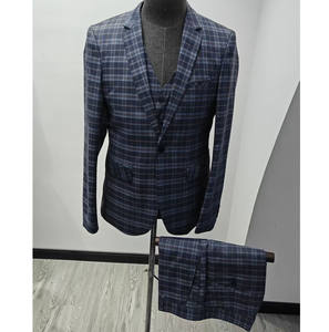 <span class=keywords><strong>Costume</strong></span> 3 pièces de luxe en tissu TR pour <span class=keywords><strong>homme</strong></span>, idéal pour les mariages et les occasions professionnelles – <span class=keywords><strong>Veste</strong></span>, gilet et pantalon – Fabrication chinoise - Product Image 1
