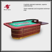 Table de Roulette Russe en Bois Vente Directe Usine MIR Style Européen et Américain Roulette à Zéro Unique et Double Zéro