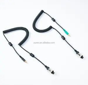 TRRS To GX-16 4F GX-16 7F Spiral Cable