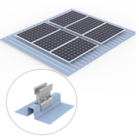 Système de support solaire en profilé d'aluminium certifié ISO9001 - Rails de montage pour toiture en tuiles et accessoires